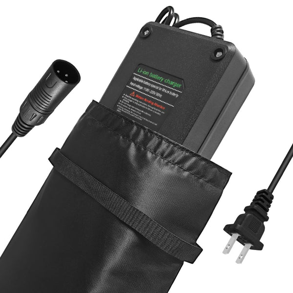 58.8V 3A / 5A Super Fast Charger for 52V Battery for All Batteries with a Fully Charged Voltage of 58.8V,with Cooling System (5A XLR Plug)