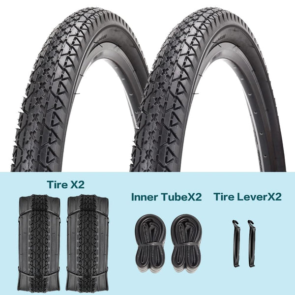 26 Inch Bike Tires 26 X 2.125(57-559) Replacement Tires or Schrader Valve Inner Tubes AV 32mm for Beach Cruiser Bike