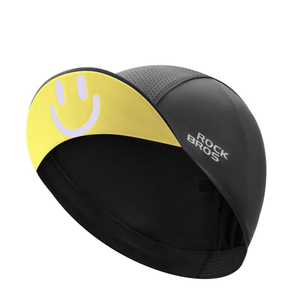ROCKBROS Cycling Cap Cooling Skull Cap Helmet Liner with Sun Visor Sun Protection Running Bike Hat for Men Women