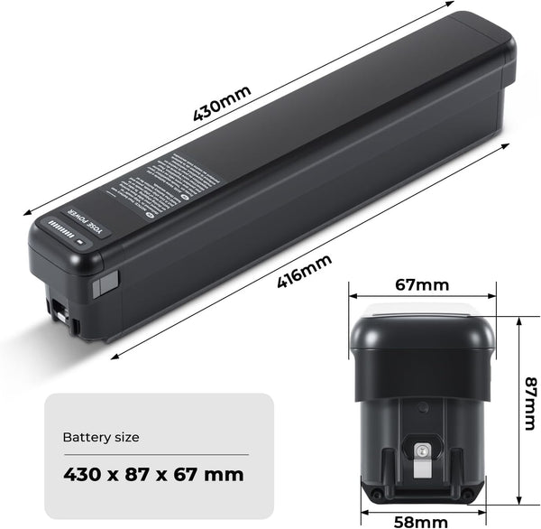 YS YOSE POWER 48V14AH 672Wh Ebike Battery Compatible with Rad Power Electric Bike 48V Electric Bike Battery for RadRunner 3 RadCity 5 Plus RadRover 6 Plus Replacement