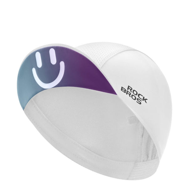 ROCKBROS Cycling Cap Cooling Skull Cap Helmet Liner with Sun Visor Sun Protection Running Bike Hat for Men Women