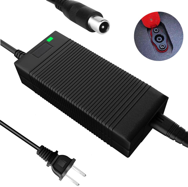 EVAPLUS UL Certified 42V 2A Power Adapter,Electric Scooter Charger Compatible with Ninebot Segway Scooter ES2/ ES4/ E22/ F20A/ F25/ F30/ F40/D18/D28/D40 KickScooters(1-Prong Connector-0.31inch)
