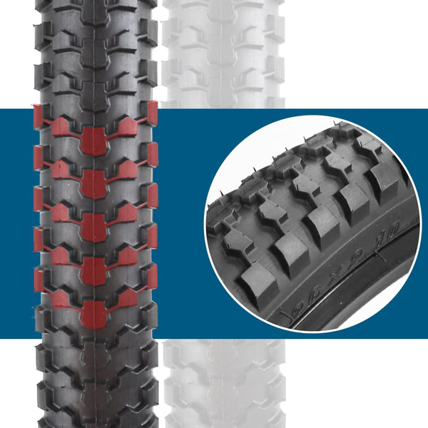 2 Pack 26/27.5 x 2.10 Bike Tires 26/27.5 inch Folding Bike Tires Fit for 26/27.5 X 1.95/2.10/2.125 Mountain Bike Beach Cruiser Bike City Urban Bicycles Bikes