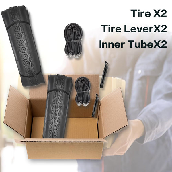 700x35C Bike Tire Foldable Replacement Tires with or Without Bike Tubes and Tire Levers for Road Bicycle