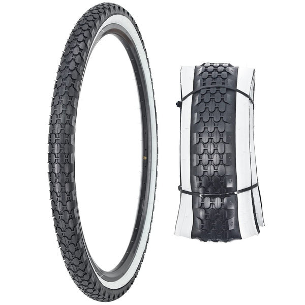 26" Bike Tire 26 x 2.125 Inch Folding Replacement Bicycle Tire for Beach Cruiser Bike