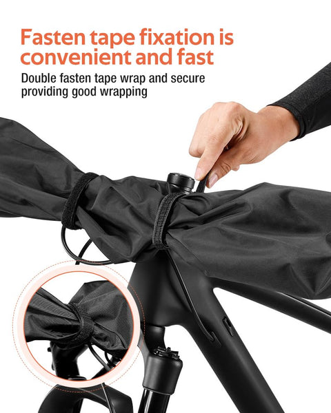2-Piece Bike Cover for Handlebar,Easy to Install and disassemble.2P-Standard / 1P-Large Bicycle Handlebar Cover Waterproof