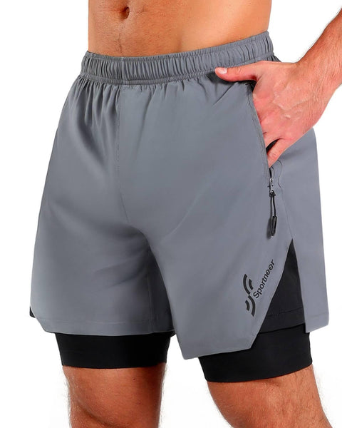 Sportneer Bike Shorts for Men - 3D Padded Lightweight MTB Fit Riding Biking Bicycle Biker Shorts with Zipper Pockets