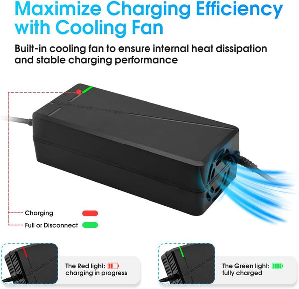 84V5A Fast Charger for 72V Lithium Battery (XT60 Male-Plug)