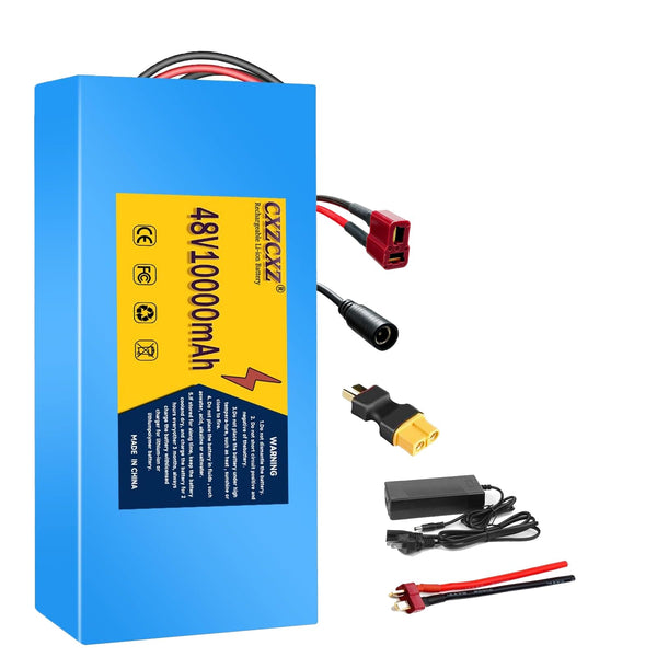 CXZ 48V/36V Lithium Battery,10AH/14AH /20AH Lithium Pack with BMS, Compatible with Most Solar Panels Outdoor Camping Equipment (36V15AH(200-500W)