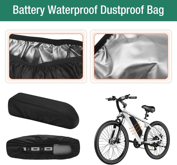 2Pack Waterproof Battery Bag for Rectangular Batteries