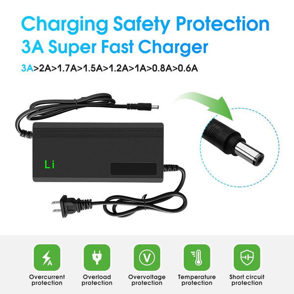 29.4V 3A Charger for All Batteries with a Nominal Voltage of 24V and a Fully Charged Voltage of 29.4V,Including RV,Trailer and Marine Batteries that Meet This Condition