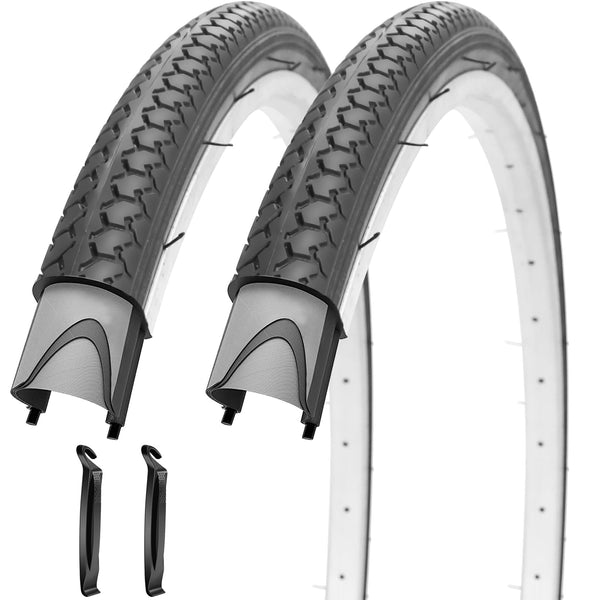 24X1 3/8 (37-540) Bike Tires 24" Inch Bike Tire Compatible with 24 x 1 3/8 Road Bike Wheelchair Tires Bicycle Tires