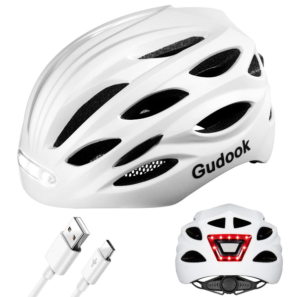Gudook Bike Helmet with LED Light - TRIPPER ELECTRIC BIKES