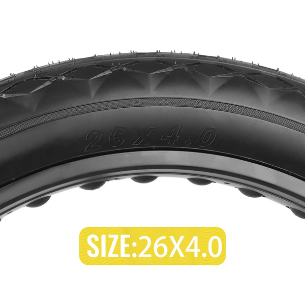 MOHEGIA Ebike Fat Tire 26x4.0 Inch: High-Performance Puncture-Resistant Folding Replacement Fat Tire for Electric Urban Mountain Bicycle with Street Riding - TRIPPER ELECTRIC BIKES