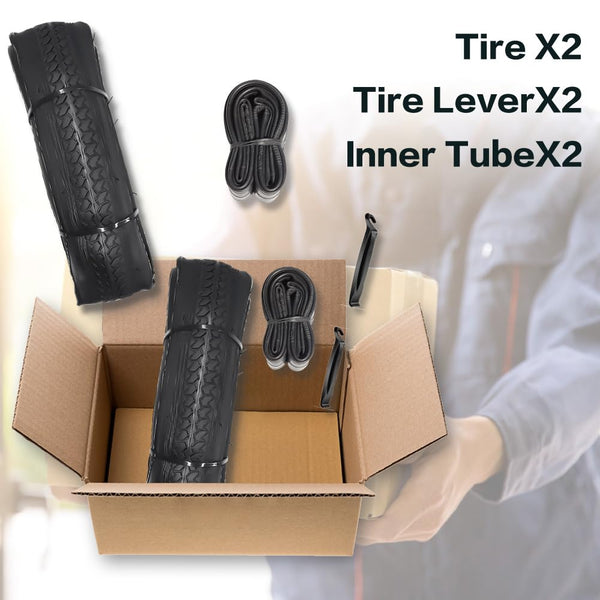 24X1 3/8 (37-540) Bike Tires 24" Inch Bike Tire Compatible with 24 x 1 3/8 Road Bike Wheelchair Tires Bicycle Tires
