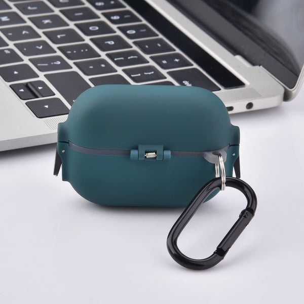 Case Compatible with AirPod Pro 2 Protective Cover with Keychain (503-Green)