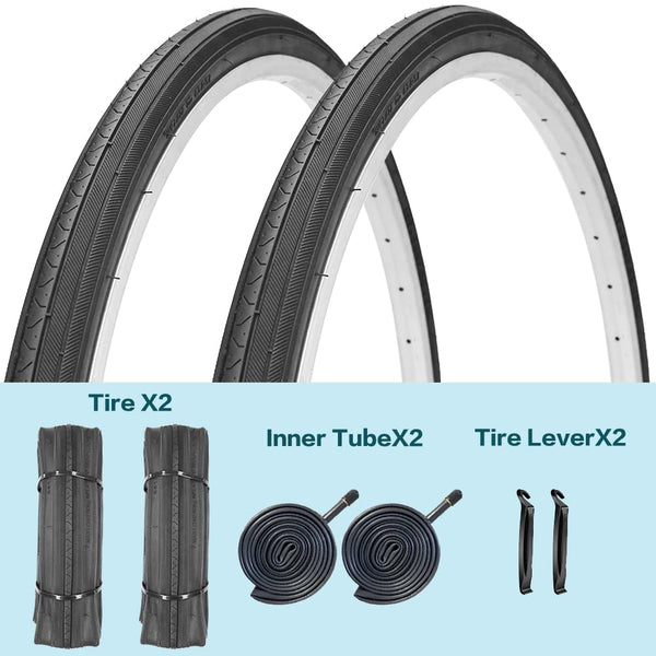 26X1 3/8 (37-590) Road Bike Tires with or Without Bike Tubes 26x1.3/8 32mm AV Schrader Valve