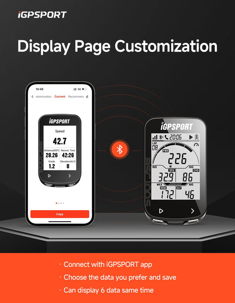 iGPSPORT BSC100S Bicycle/Bike Computer Wireless, 2.6 inch LCD Display Rechargeable Waterproof GPS Cycling Computer - TRIPPER ELECTRIC BIKES