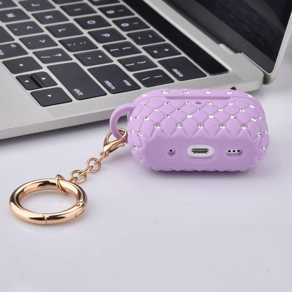Case Compatible with AirPod Pro 2 Protective Cover with Keychain (503-Green)