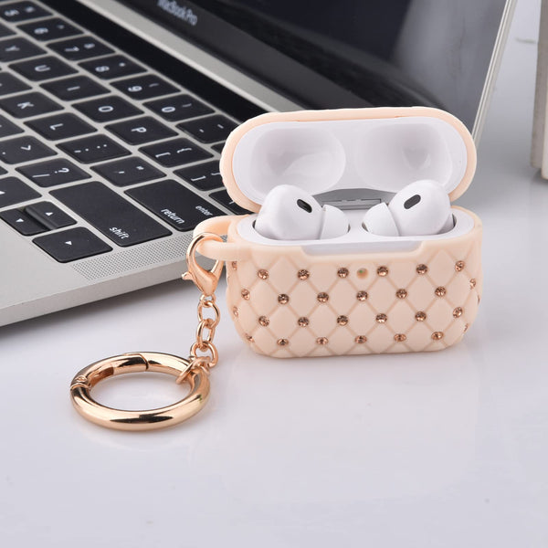 Case Compatible with AirPod Pro 2 Protective Cover with Keychain (503-Green)