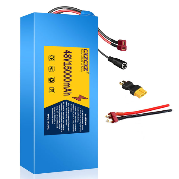 CXZ 48V/36V Lithium Battery,10AH/14AH /20AH Lithium Pack with BMS, Compatible with Most Solar Panels Outdoor Camping Equipment (36V15AH(200-500W)