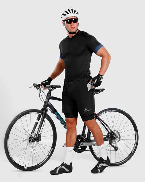 Sportneer Bike Shorts for Men - 3D Padded Lightweight MTB Fit Riding Biking Bicycle Biker Shorts with Zipper Pockets