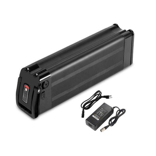 YS YOSE POWER 48V 15AH Lithium Ebike Battery Seat Tube 250W 350W 500W 750W 1000W Bicycle Electric Bike Battery with Charger 2Pins Discharge Port 30A BMS Silverfish E Bike Batteries