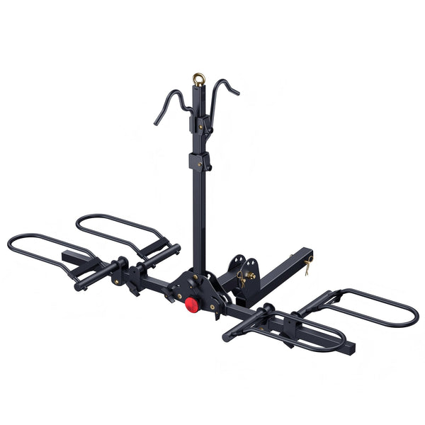 Young Bike Rack Hitch for Car - 200LB 2-Bike Rack Hitch Mount Platform Style Hitch Bike Rack，Smart Tilting & Easy Fold for Car SUV with 2 Inch Receiver，Bike Carrier Fits Up to 5-inch Fat Tire - TRIPPER ELECTRIC BIKES