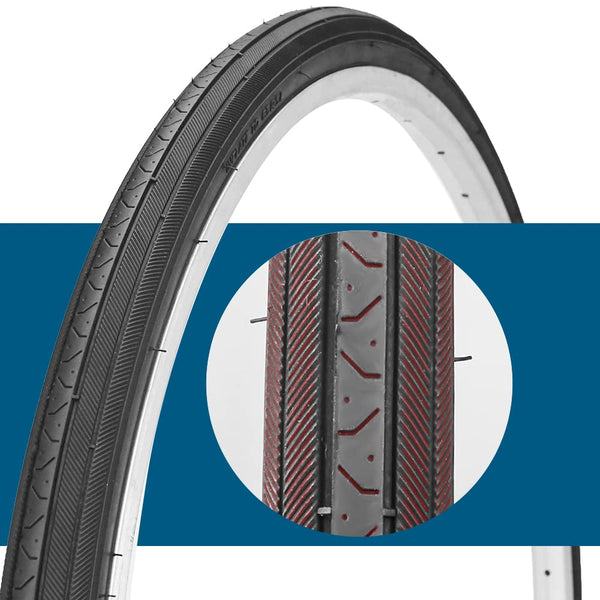 27 X 1 1/4 Bike Tire 27 Inch Road Bike Tires 32-630 Folding Bead Replacement Bicycle Tire Set