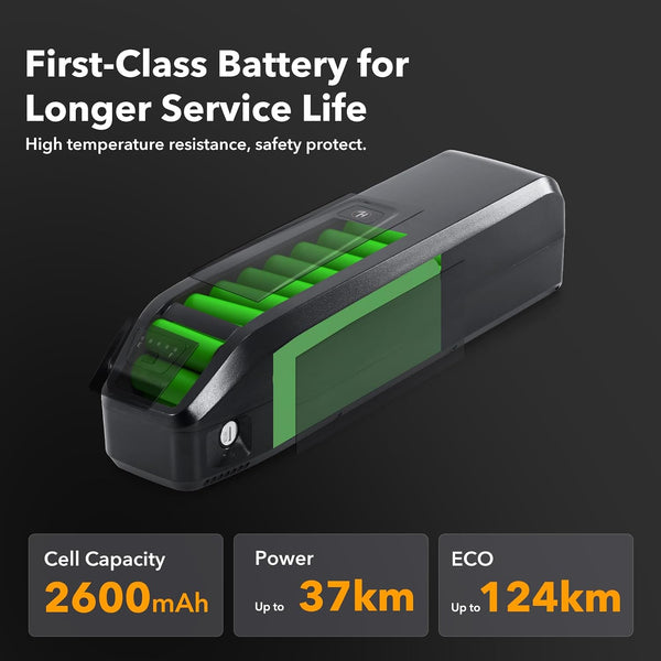 YS YOSE POWER 48V 10.4Ah Electric Bike Battery Compatible with Jasion EB5 Plus Ebikes Removeable Battery Fit for Jasion EB5 Plus Bicycle Batteries Replacement with Charger