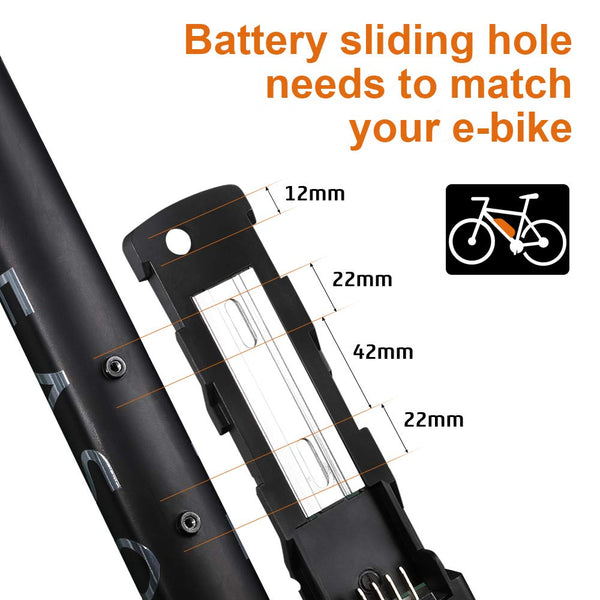 YS YOSE POWER Electric Bike Battery 36V 48V 52V 13Ah 15Ah 17Ah 20Ah Lithium Electric Bicycle Battery for 250W 350W 500W 750W 1000W 1200W 1500W Ebike Motor