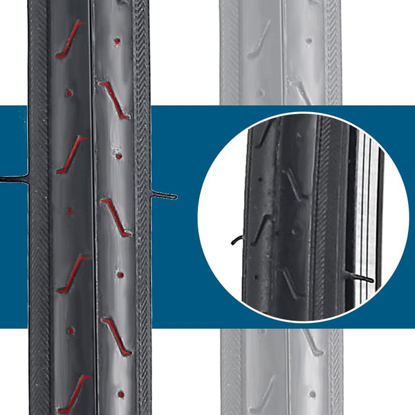 2 Pack 700x23C Bike Tire Foldable Repalcement Tires for Road Bicycle