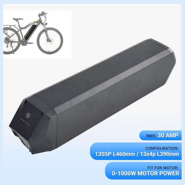 458mm Reention Dorado Replacement Battery Pack 48V 25Ah Fit for GIO Magnum i6 NCM Shengmilo MX03 EBike Batteries and Base Lock