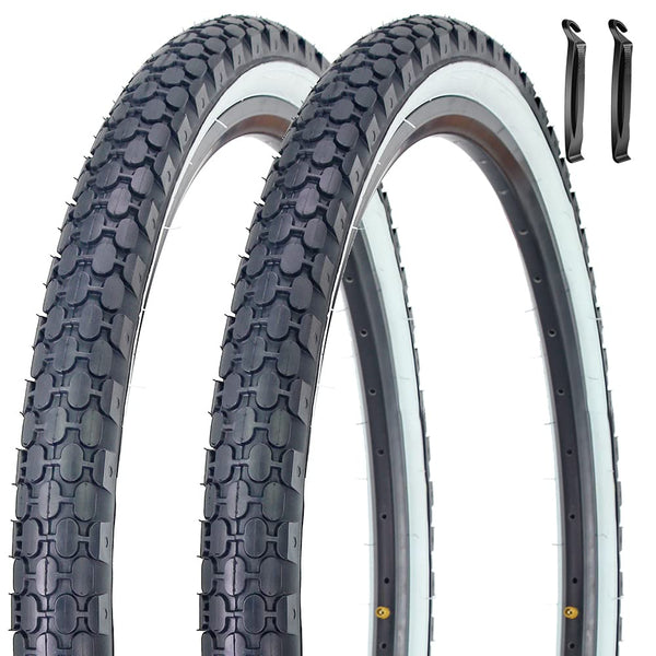 26" Bike Tire 26 x 2.125 Inch Folding Replacement Bicycle Tire for Beach Cruiser Bike