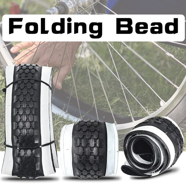 26" Bike Tire 26 x 2.125 Inch Folding Replacement Bicycle Tire for Beach Cruiser Bike