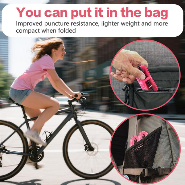 4 Pack Ultralight TPU Bike Inner Tubes 700X18C/23C/25C/28C/30C/32C Presta Valve 45/65/85mm Pink Color for Road Bicycle Tire
