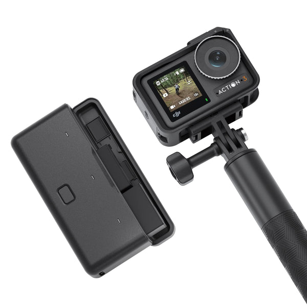 DJI Osmo Action 3 Outdoor Combo, Action Camera 4K with Chest & Backpack Strap Mount for Travel, Sports, Stabilization, Cold Resistant, Waterproof Action Camera with 2 Batteries up to 320 Mins - TRIPPER ELECTRIC BIKES