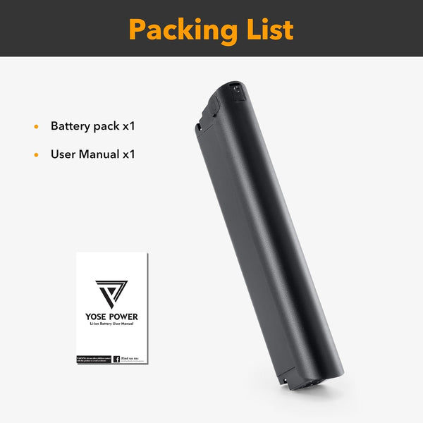 YS YOSE POWER 48V12.8Ah Electric Bike Battery Compatible with Lectric eBikes 48V Battery Fit for Lectric XPeak High-Step 1.0 XPeak Step-Thru 1.0 Xpress High-Step Xpress Step-Thru Battery Replacement
