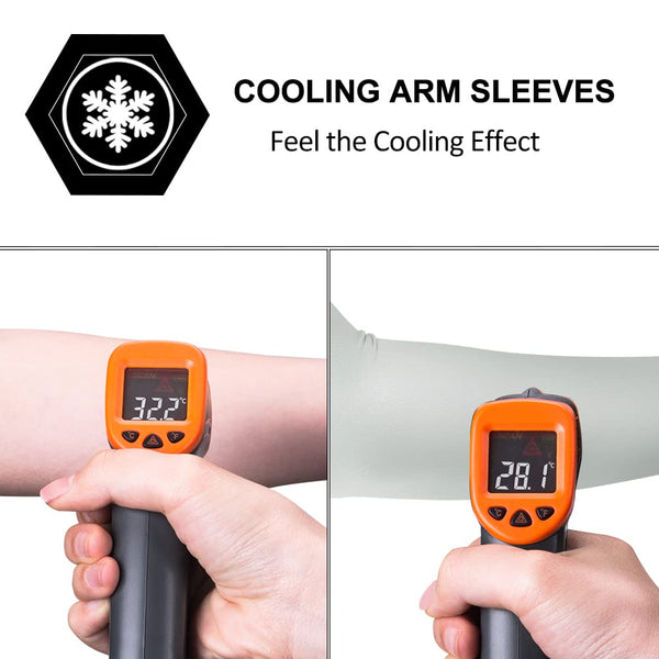 ROCKBROS Sun Protection Arm Sleeves Cooling Running Golf Fishing Cycling Arm Sleeves