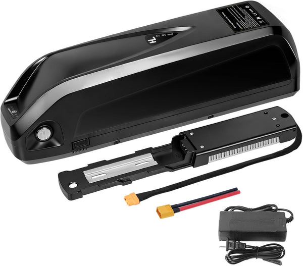 48V 13Ah Ebike Battery, Lithium Battery with 30A BMS for Electric Bicycles,Motorcycles (100-1000W) Motors, Includes Safe Lock,USB Output,Led Indicator Light, XT60 Connector&Base (48V 13AH)