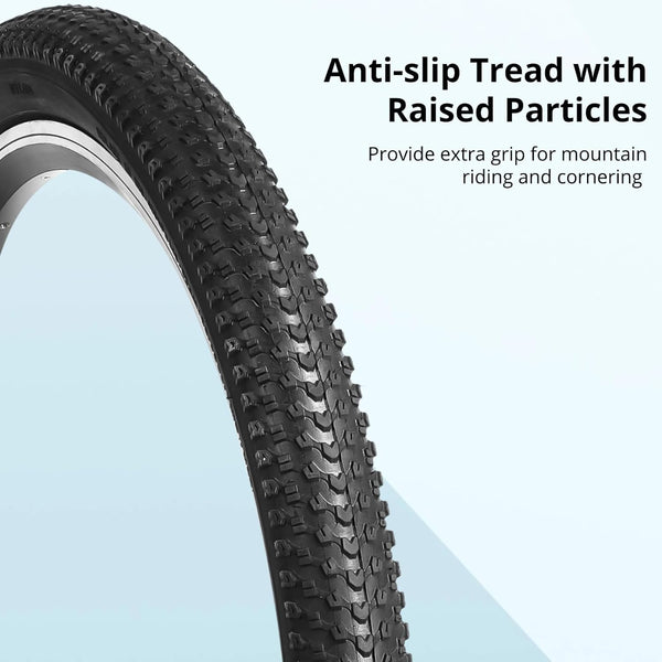 yeesport 2 PCS 20x1.95” Mountain Bike Tires & 2 PCS 20” X 1.75”-2.125” Bike Tubes, 20 Inch Tire & Inner Tubes, Puncture-Resistant Bicycle Tires, Bike Replacement for Beach Cruiser Mountain Bikes