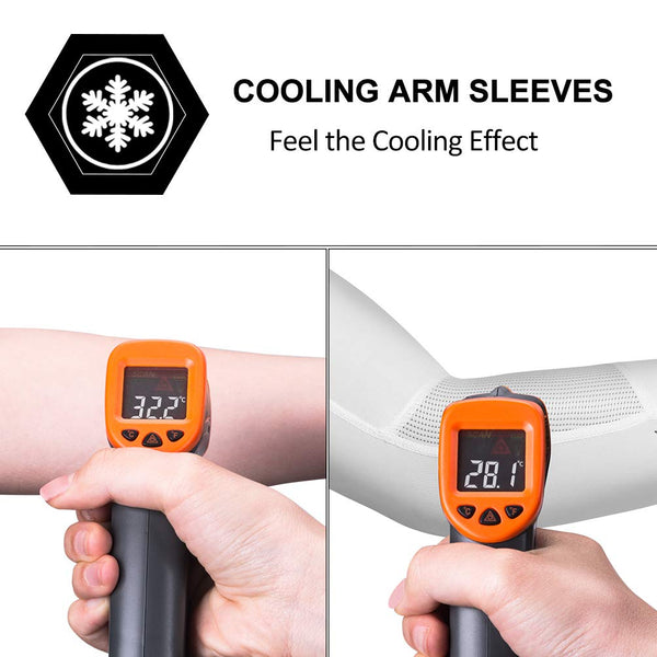 ROCKBROS Sun Protection Arm Sleeves Cooling Running Golf Fishing Cycling Arm Sleeves