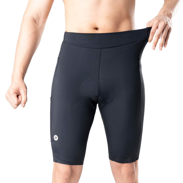 Padded Bike Shorts for Men Cycling Shorts with Side Pockets Mountain Bike Shorts Breathable with Reflective Elements