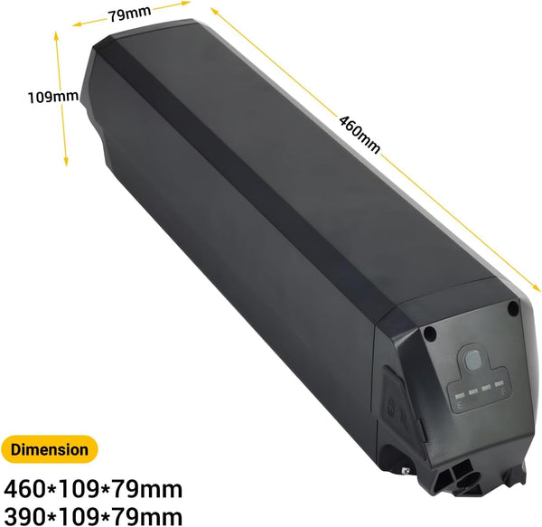 458mm Reention Dorado Replacement Battery Pack 48V 25Ah Fit for GIO Magnum i6 NCM Shengmilo MX03 EBike Batteries and Base Lock