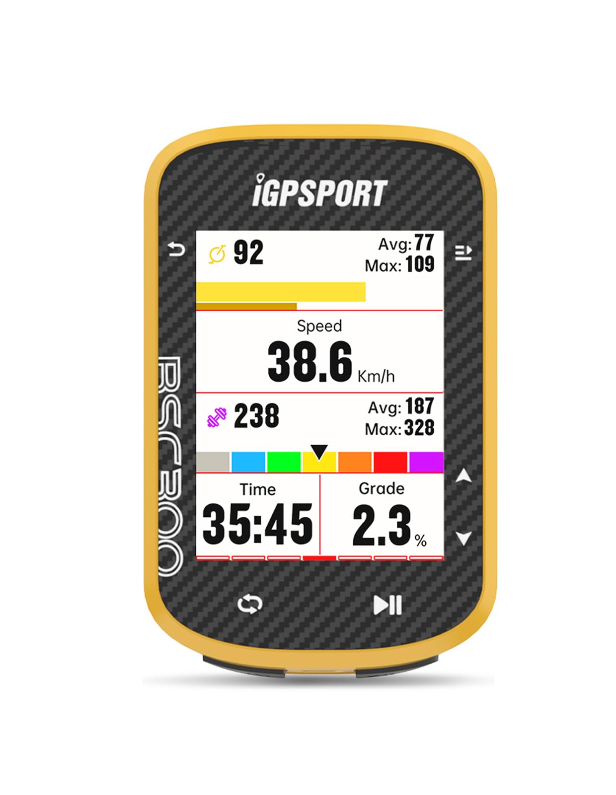 iGPSPORT BSC300, GPS-computer, fietscomputer, 6,1 cm (2,4 inch) lcd-kleurendisplay, kleurkaartnavigatie, ondersteunt BLE5.0/Ant , IPX7 iGPSPORT BSC300, GPS-computer, fietscomputer, 6,1 cm (2,4 inch) lcd-kleurendisplay, kleurkaartnavigatie, ondersteunt BLE5.0/Ant , IPX7