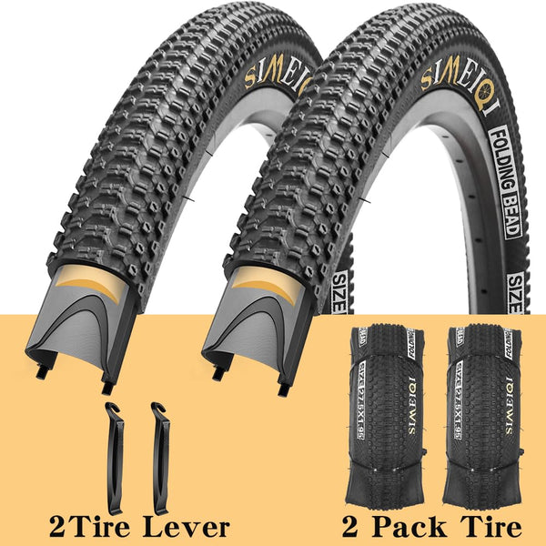 27.5 X 1.95 Inch Folding Bike Tires with 3mm Anti Puncture Proof Protection for Mountain Bicycles