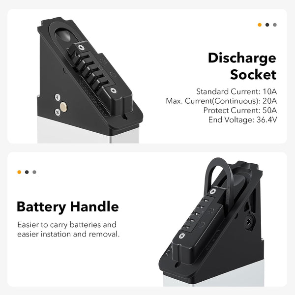 YS YOSE POWER Folding 48V 11.6Ah 558Wh Ebike Battery Compatible with Lectric XP3 Step-Thru Electric Bicycles Fit for Lectric XP Step-Thru 1.0 2.0 3.0 750W 500W Motor Spare Electric Bike Battery