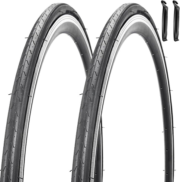 2 Pack 700x23C Bike Tire Foldable Repalcement Tires for Road Bicycle