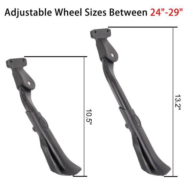 Bike Kickstand for Adult Bike, Black&Red | Adjustable Bicycle Kickstand for 24"-29" Bike, Kickstand for Kids Bike, Mountain Bike, Ebike