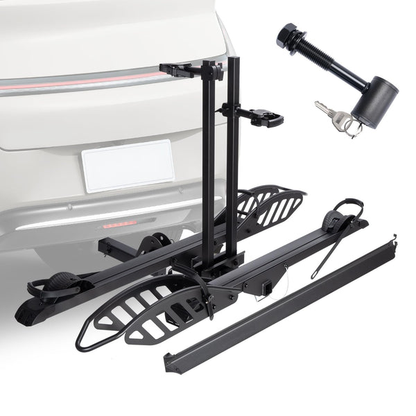 CRAVOT CyberRack EBike Rack for 2 Bike, 200 lbs Capacity Heavy Duty Electric Bike Carrier, 5-inch Fat Tire Bicycle for 2'' Receiver Cars Trucks SUVs Minivans RV, Trailer